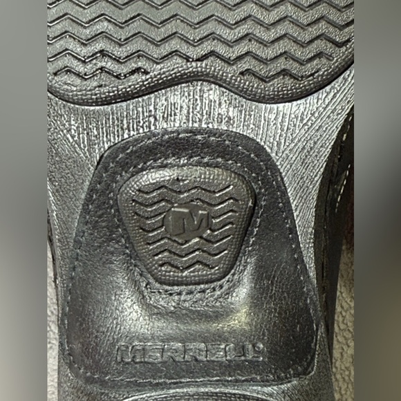 MERRELL Luxe Slide Sandal Womens Size 10 Black Strappy Slip On Cushioned Comfort - Picture 11 of 12